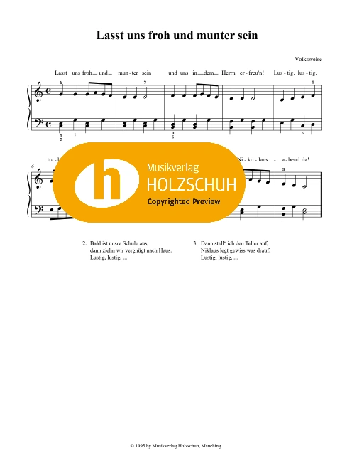 Lasst uns froh und munter sein